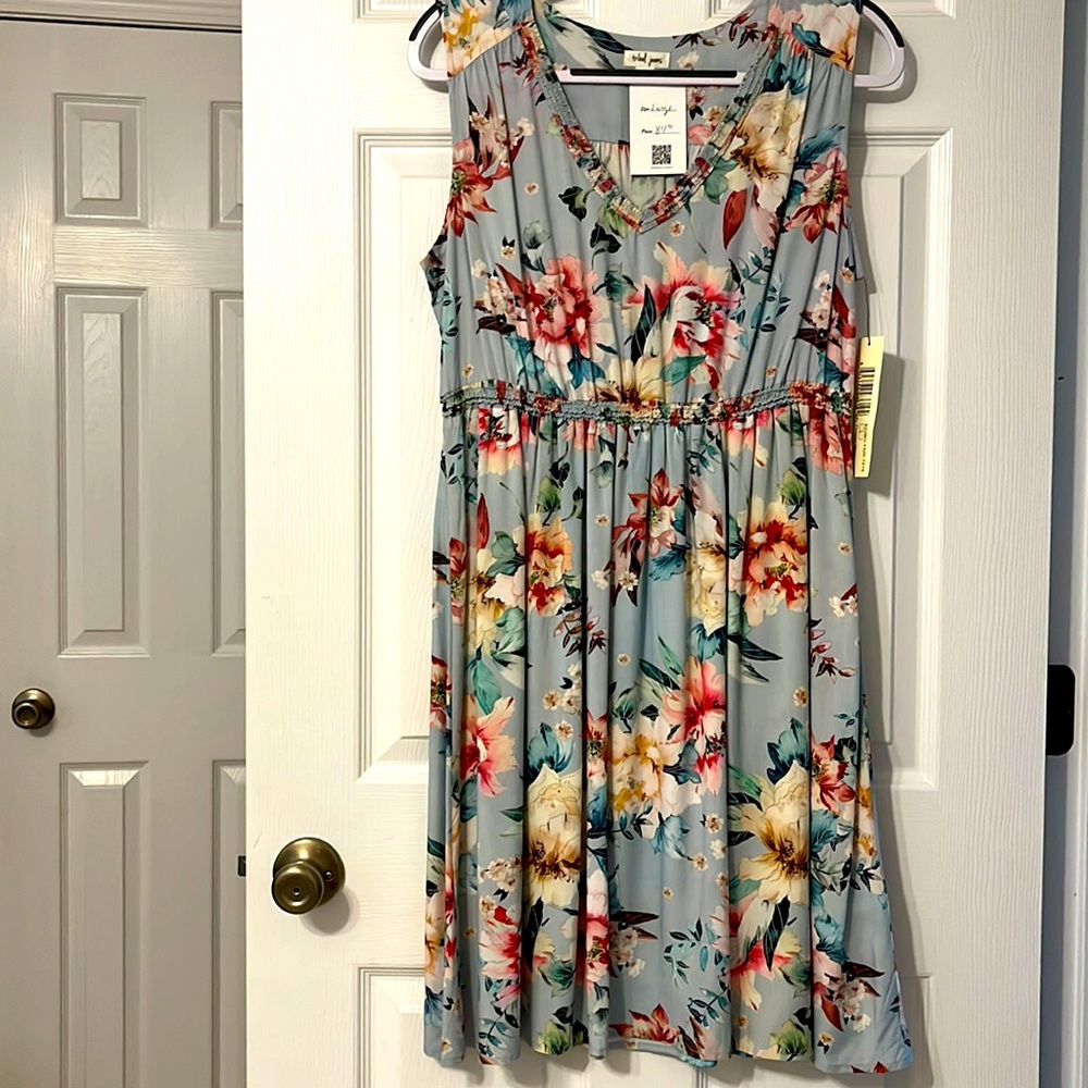 Tribal Jeans Flowered Dress